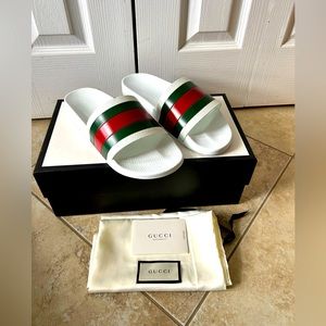 Authentic Gucci slides mens size 10 Brand New